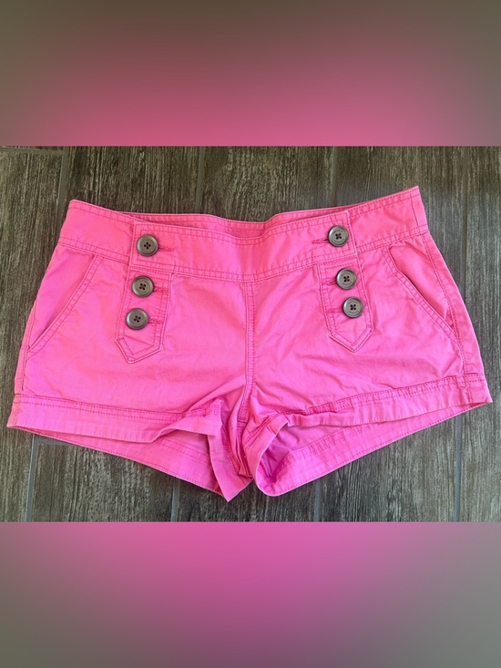 Express Pants - Express Hot Pink Button-Front Shorts